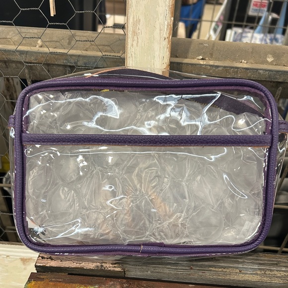 Other - Purple Game Day Clear Purse New